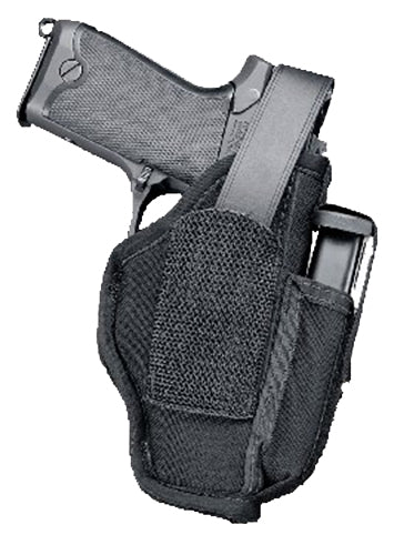Uncle Mike's 70010 Sidekick Size 01 IWB OWB Hip Holster Black Kodra Nylon Medium Autos 3-4" Barrel Ambidextrous
