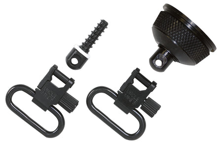 Uncle Mike's 18002 Remington 870 Express 12 Gauge Mag Cap Swivel Set Blued Steel 1" Loop QD