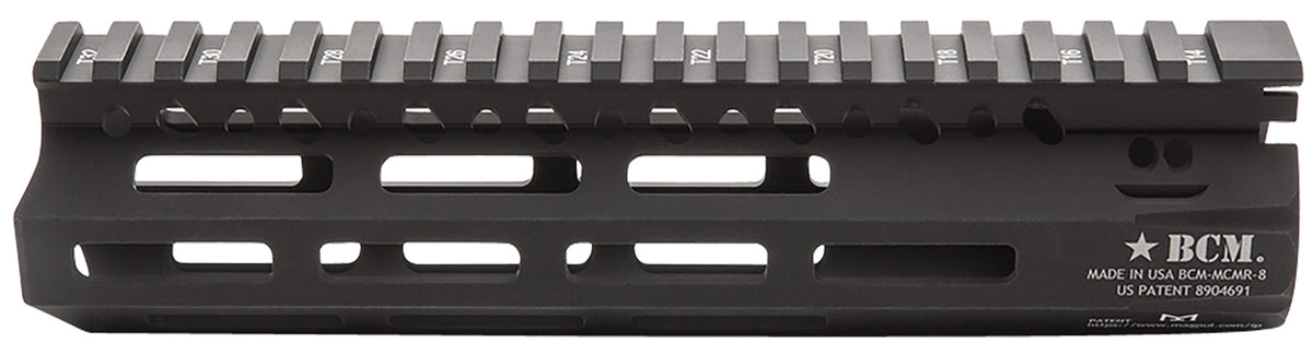 BCM 8" MCMR M-LOK Free-Float Aluminum Handguard Black Anodized AR