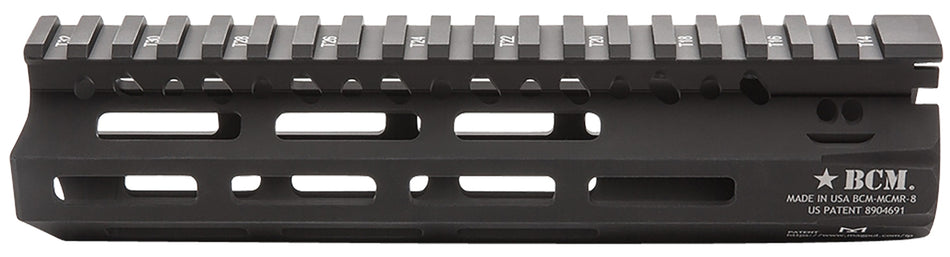 BCM 8" MCMR M-LOK Free-Float Aluminum Handguard Black Anodized AR