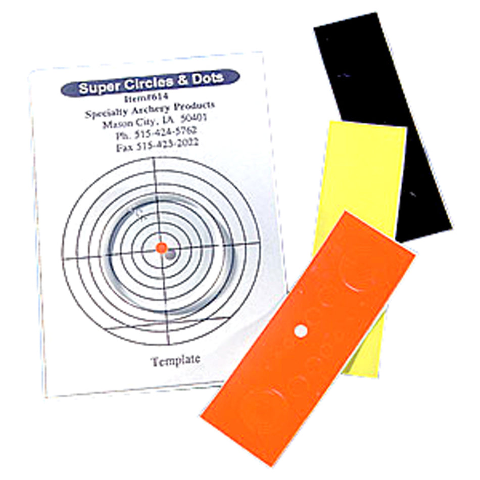 Specialty Archery Target Scope Aiming Decals Circles and Dots