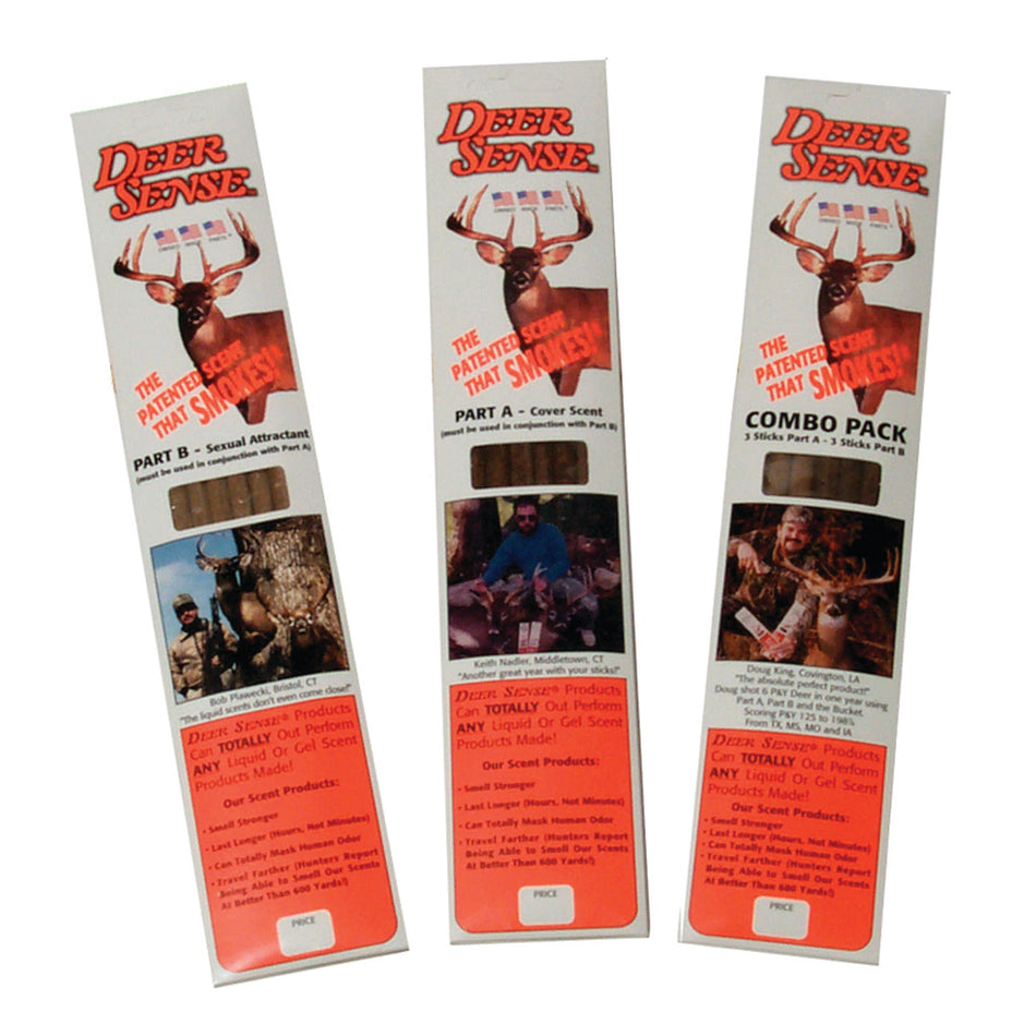Deer Quest Deer Sense Cover Scent Smoke Stick 6 Pack Part A