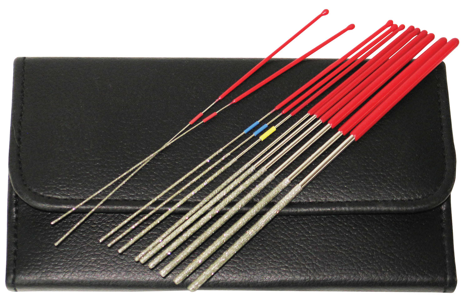 RamRodz Pro-Series 12 PC Micro Diamond File Kit 9" Long Includes Magnetic Holster Case