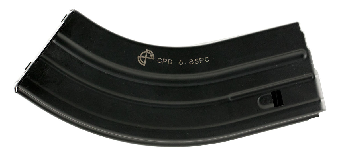 DuraMag SS AR-15 Detachable 28-Round Magazine 22 Nosler/6.8 SPC Black w/ Gray Follower
