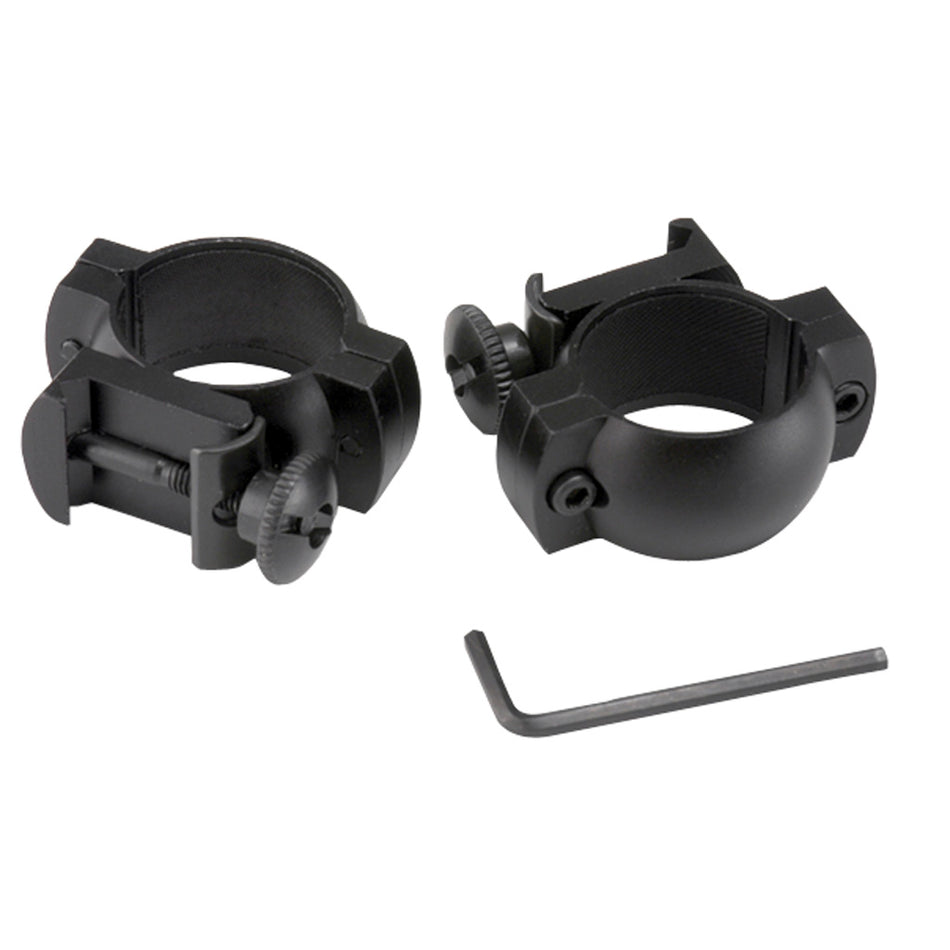 Excalibur Scope Rings 30mm Tube Flat Black for Weaver Style Base