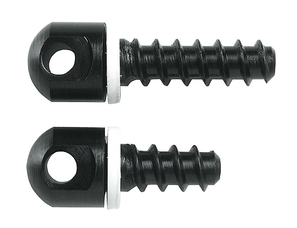 Uncle Mike's 25200 Magnum Band Swivel Screw Set for Wood Stock Bolt Action Blued Steel with White Spacers