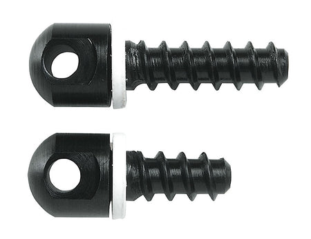 Uncle Mike's 25200 Magnum Band Swivel Screw Set for Wood Stock Bolt Action Blued Steel with White Spacers