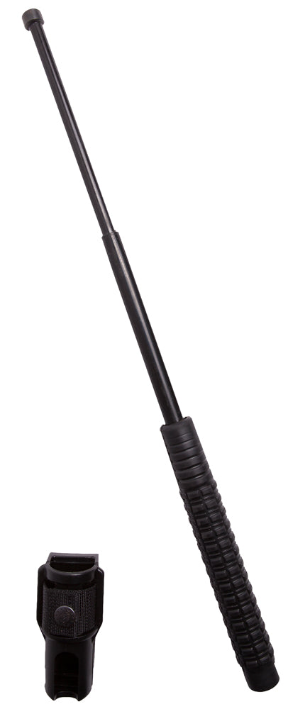 Uzi Law Enforcement Expandable Baton 21" Hardened Steel Rubber Grip and Holster