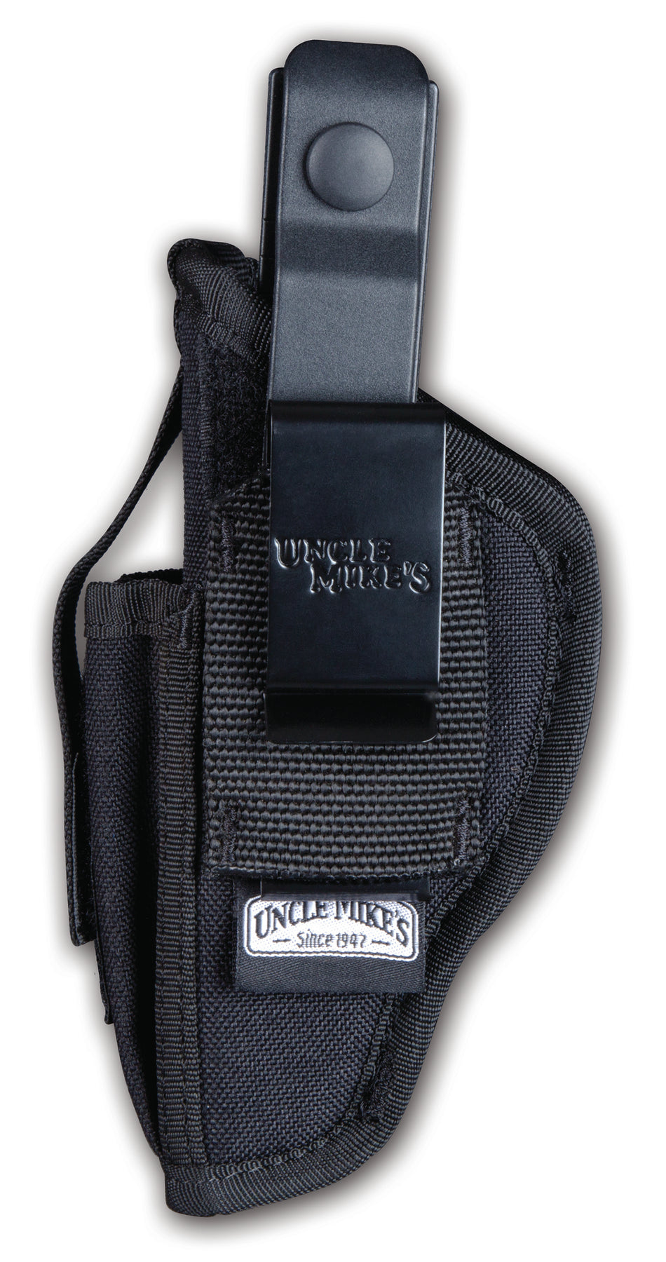 Uncle Mike's 70020 Sidekick Size 02 IWB OWB Hip Holster Black Kodra Nylon Med/Large DA Revolver 3-4" Barrel Ambidextrous