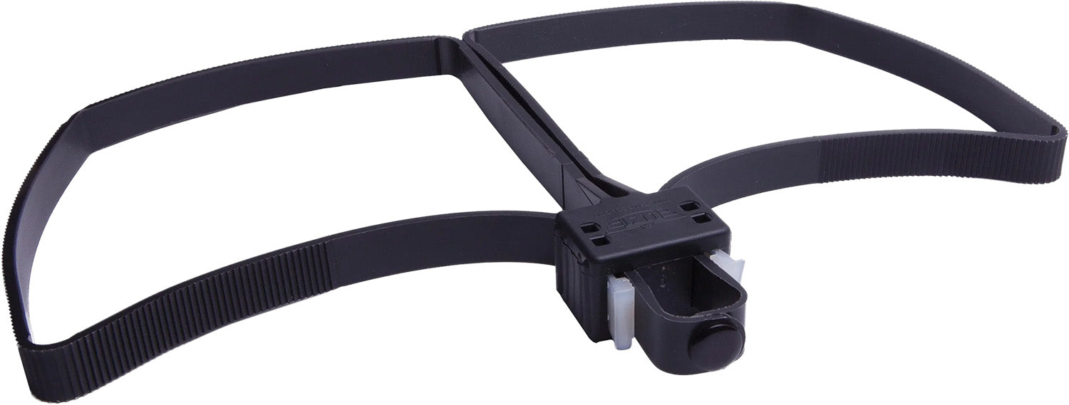 Uzi Single Use Black Polymer Flex Cuff Double Restraint