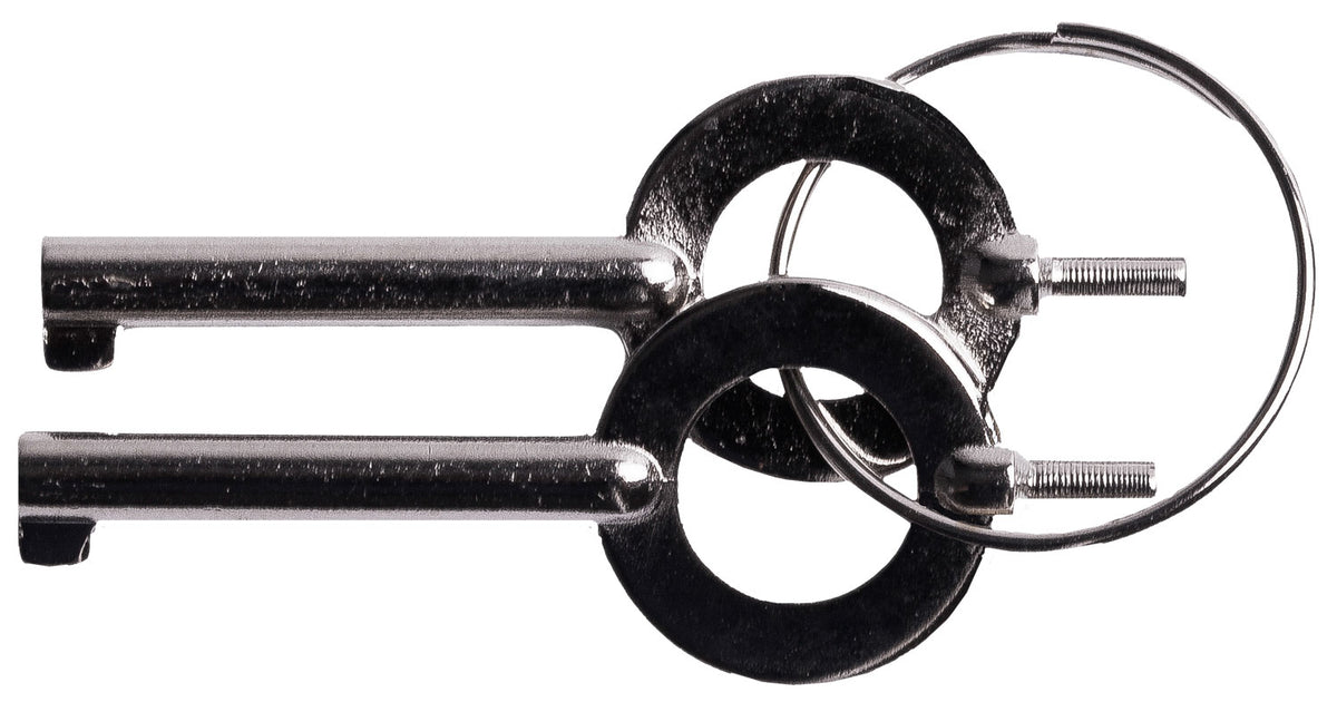 Uzi Silver Handcuff Key Set Works with Most Police Quality Cuffs