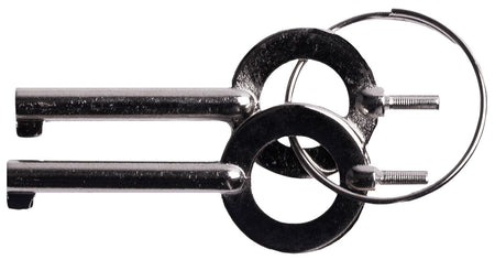 Uzi Silver Handcuff Key Set Works with Most Police Quality Cuffs