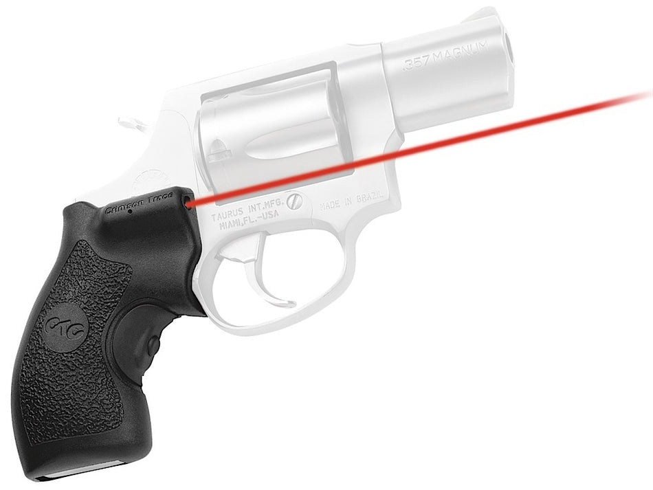 Crimson Trace Red Laser Lasergrips for Taurus Small Frame Revolvers, 633nM 5mW Output, Black Polymer