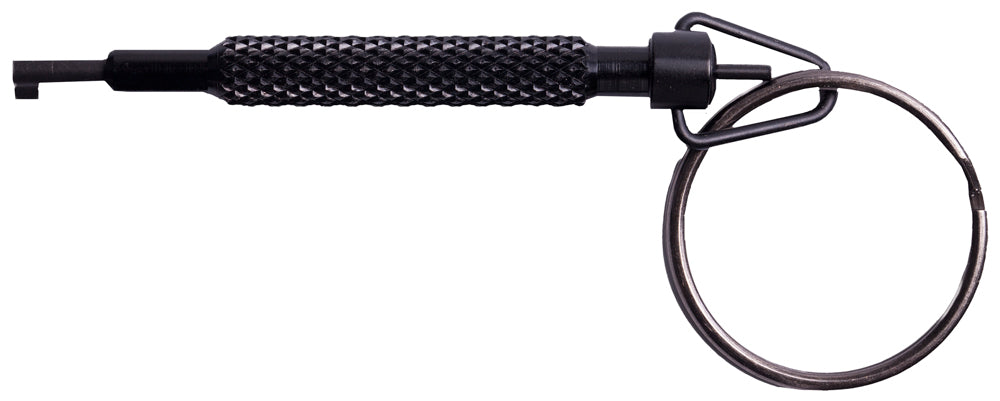 Uzi Rotating Black Metal Handcuff Key Universal Police Quality Fit