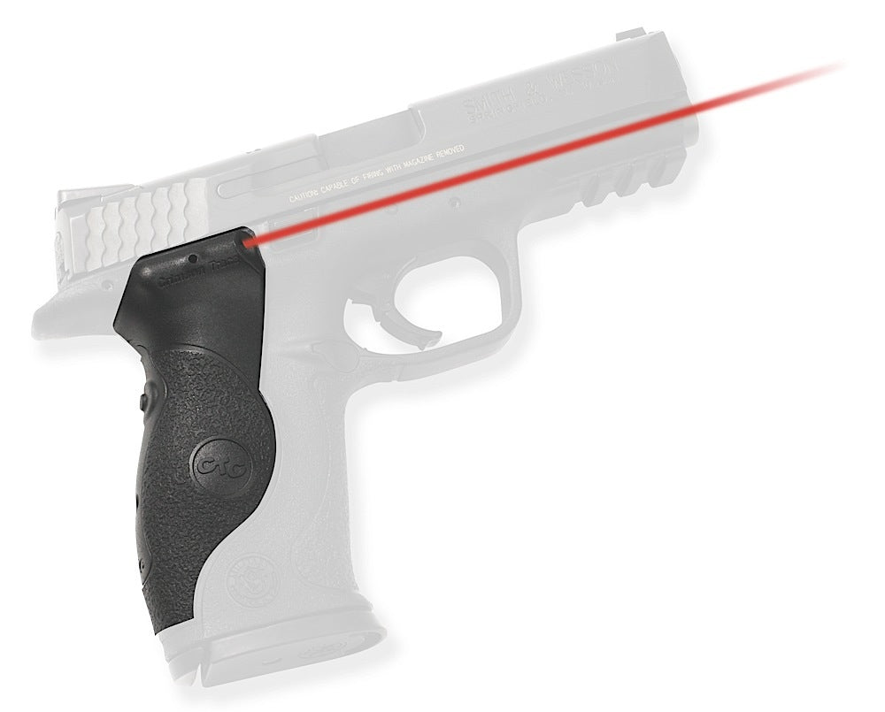 Crimson Trace Red Laser Lasergrips for S&W M&P Full-Size Pistol, Adjustable Windage and Elevation, Black Polymer