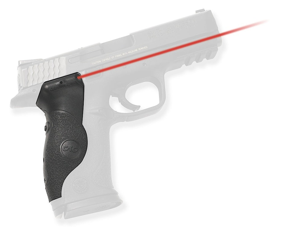 Crimson Trace Red Laser Lasergrips for S&W M&P Full-Size Pistol, Adjustable Windage and Elevation, Black Polymer