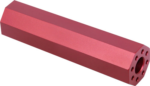 Guntec AR15 Fake Suppressor 4.5" 1/2-28 Threaded Red
