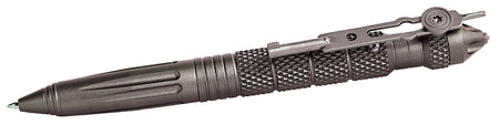 Uzi UZITACPEN4GM Tactical Defense Pen Gun Metal 6" Aluminum w/ Glass Breaker/Cuff Key