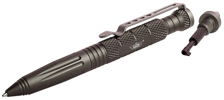 Uzi UZITACPEN6GM Gun Metal 6" Aircraft Aluminum Tactical Pen w/ Glass Breaker/Cuff Key