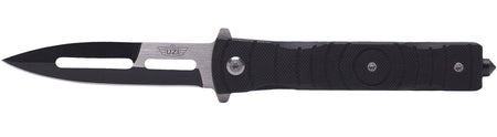 Uzi Accessories UZKFDR014 Mossad III 3.50" Spring-Assisted Folder Spear Point Stainless Steel Blade, G10 Handle, Glass Breaker Included