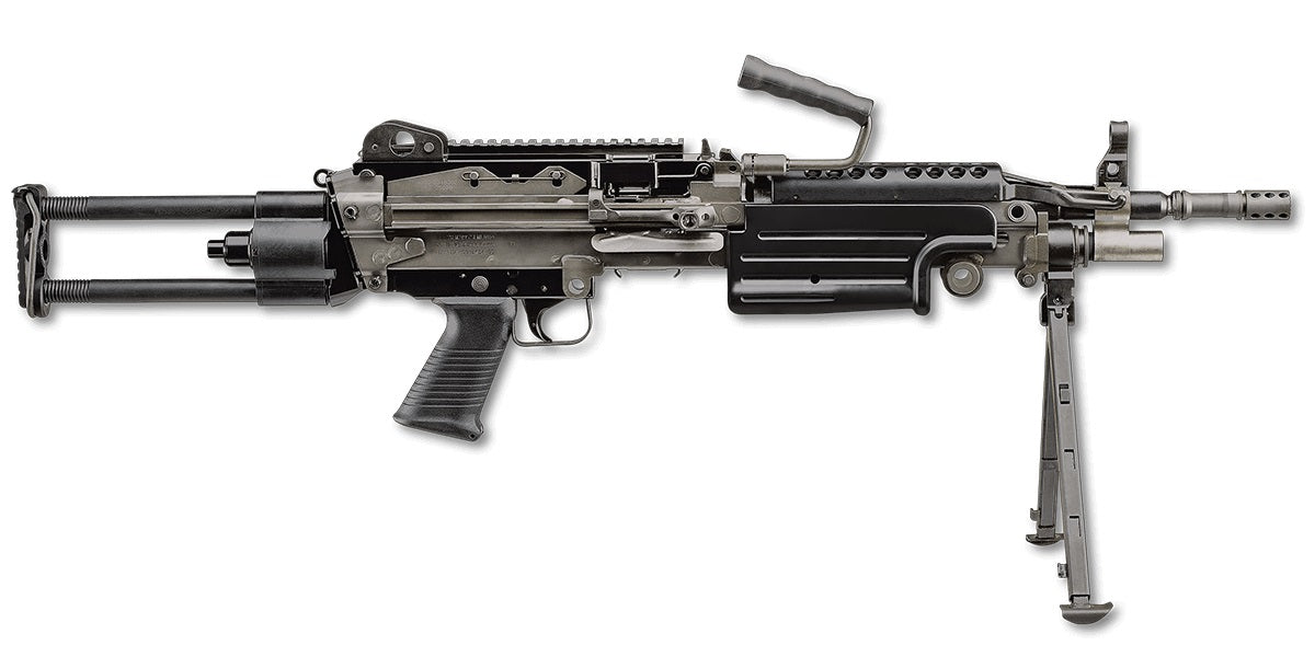 FN 46100171 M249S Para 5.56x45mm NATO 16.10" Barrel 30+1 Mag Or 200rd Belt Capacity, Black Rotating & Telescoping Stock, Hydraulic Recoil Buffer, Non-Slip Buttplate, Optics Ready