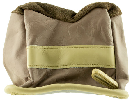 BenchMaster BMALBBME Tan Leather Shooting Bench Bag Medium Unfilled