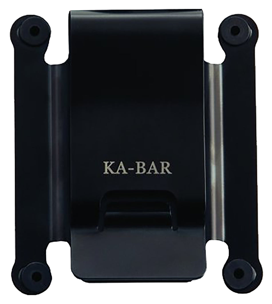Ka-Bar 1480CLIP Reversible Belt Clip for TDI/Hinderer & Becker Fixed Blade Knives – Black Metal