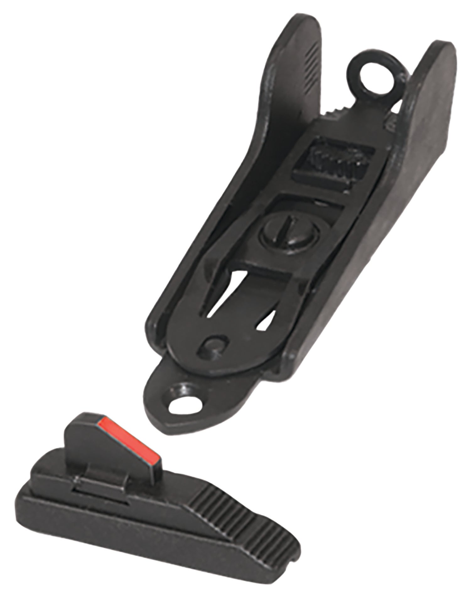 Mossberg Ghost Ring Sight Set Matte Black with Base for 12 Gauge Non-Ribbed Barrel