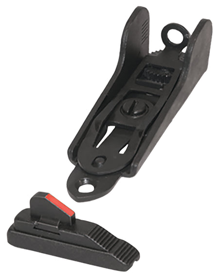 Mossberg Ghost Ring Sight Set Matte Black with Base for 12 Gauge Non-Ribbed Barrel