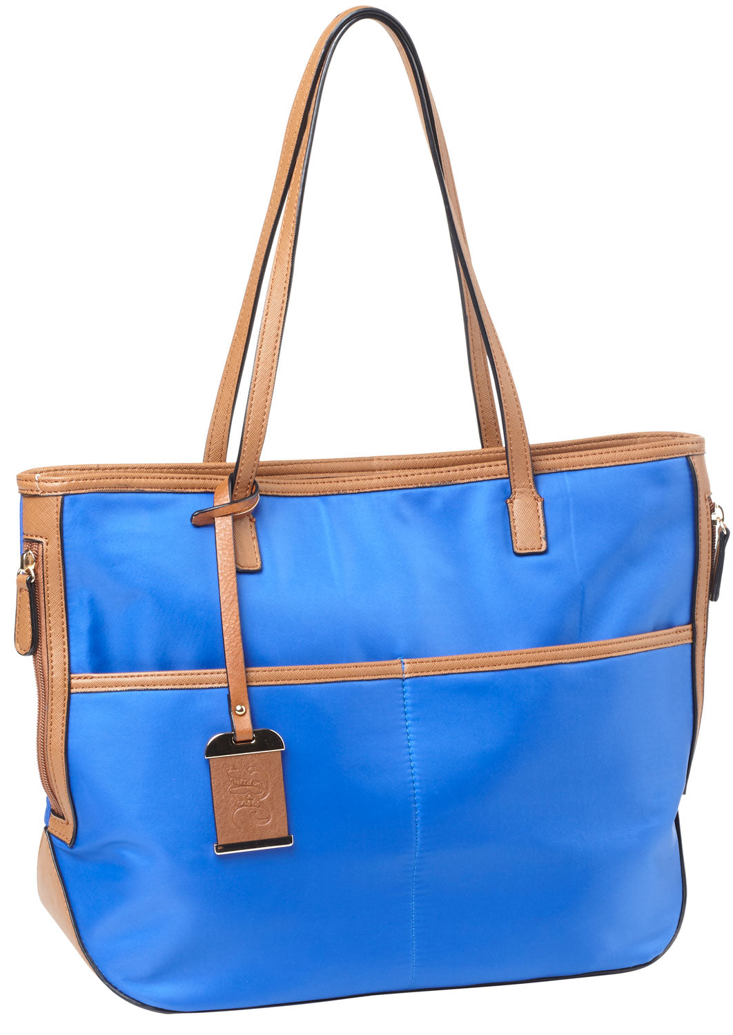 Bulldog BDP057 Concealed Carry Tote Purse Electric Blue Nylon with Holster Most Small Handguns RH