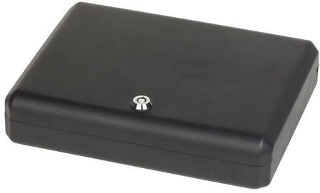 Bulldog BD1128 Large Personal Vault Key Entry with Security Cable Black Steel Holds 1 Handgun