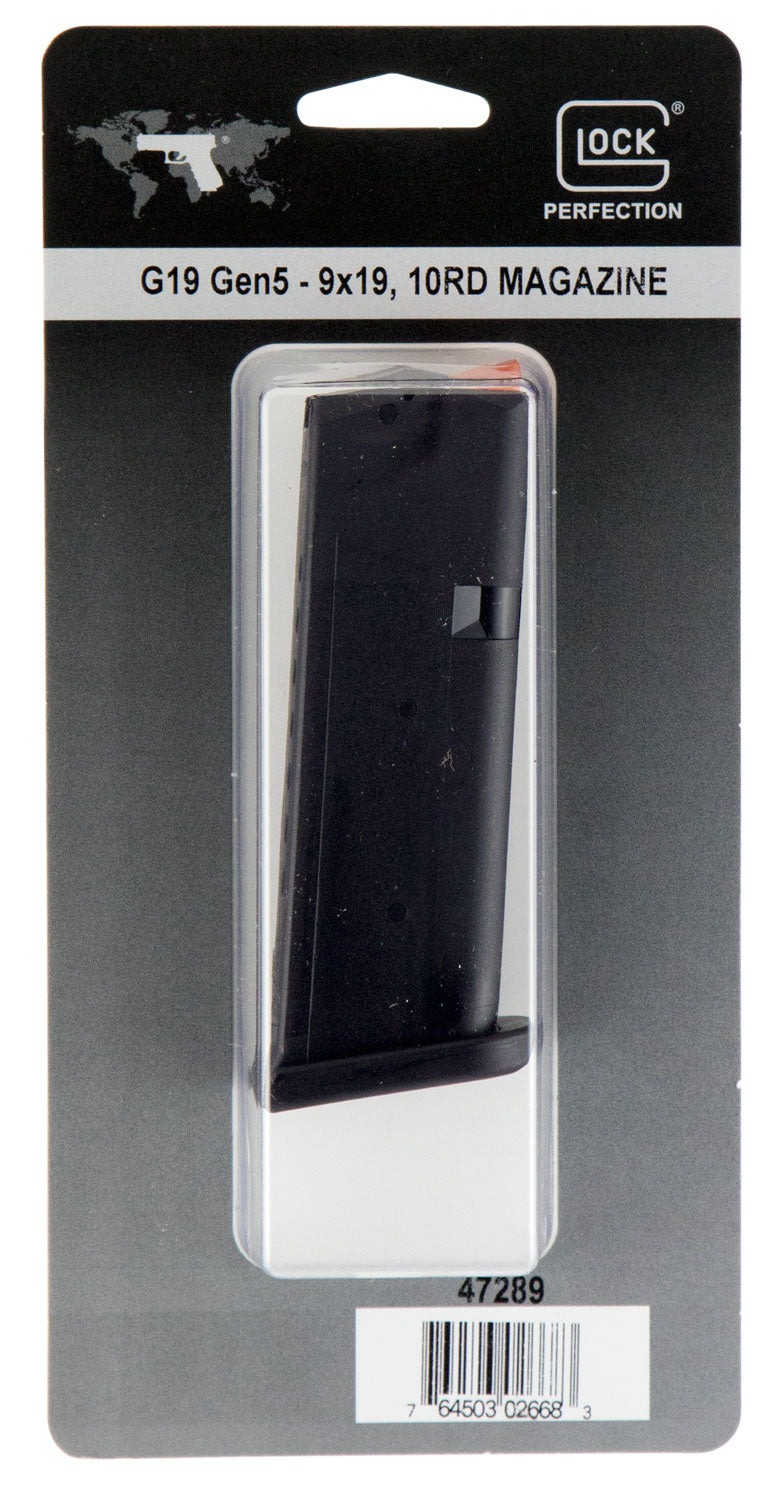 Glock Black Polymer 10-Round 9mm Magazine for Glock 19