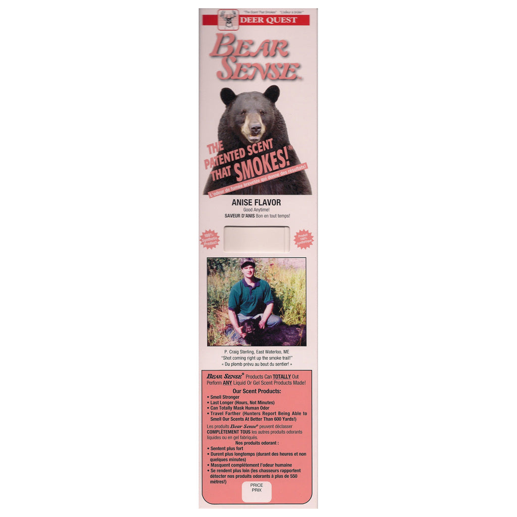 Deer Quest Bear Sense Anise Hunting Scent Smoke Sticks 6 Pack
