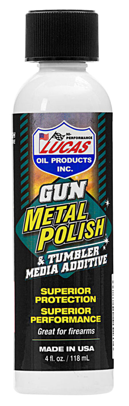 Lucas Oil 10878 4oz Gun Metal Polish Tumbler Media Additive Bottle