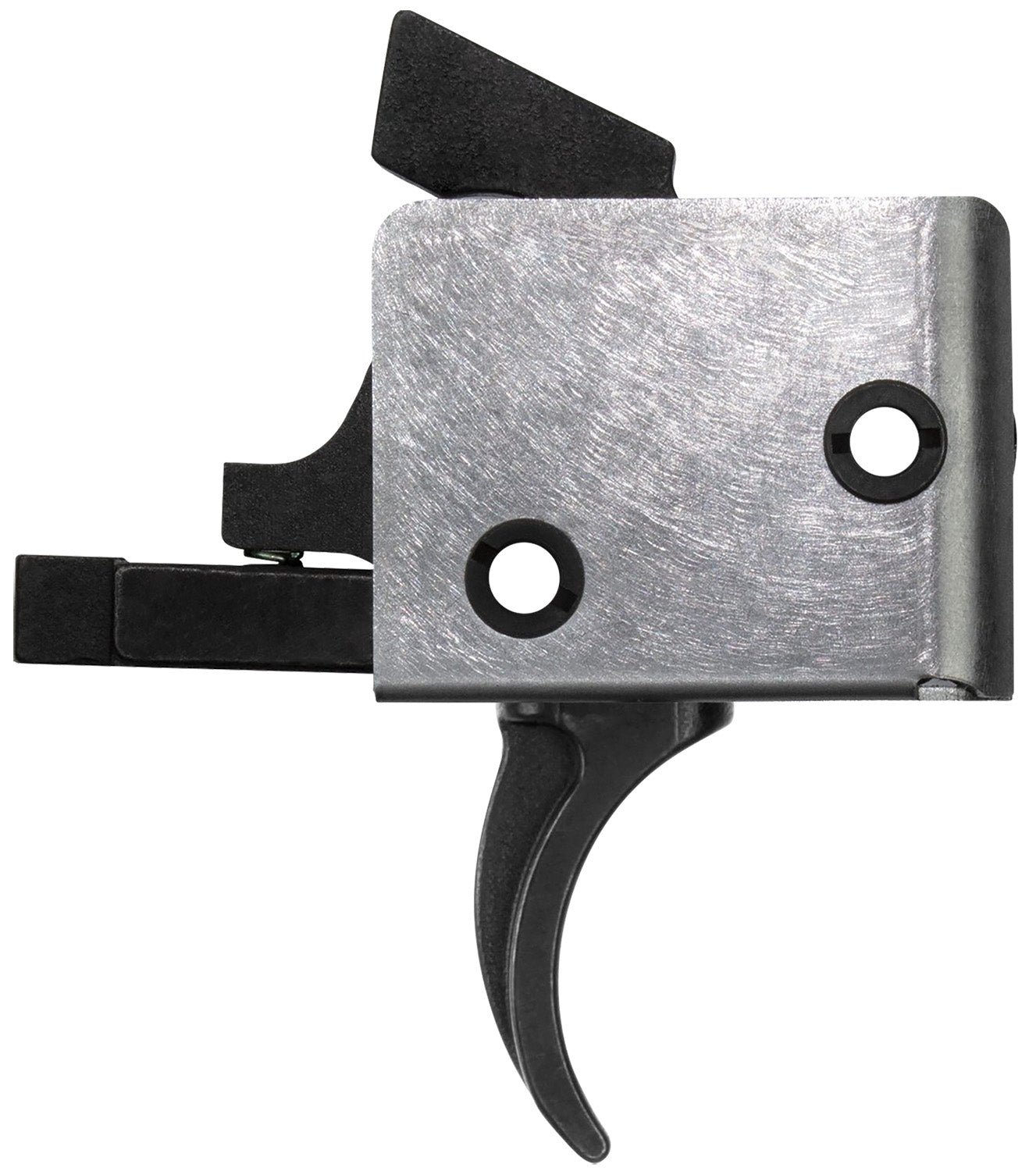 CMC Triggers 91501 Drop-In AR-15 Curved Single-Stage Trigger Black/Silver Finish 3-3.50 lb Pull