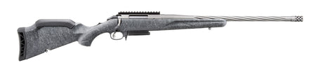 Ruger 46913 American II Full Size 30-06 Springfield 4+1 20" Cobalt Cerakote Spiral Fluted Threaded Barrel & Alloy Steel Receiver w/Picatinny Rail, Gray Splatter Adj LOP Synthetic Stock