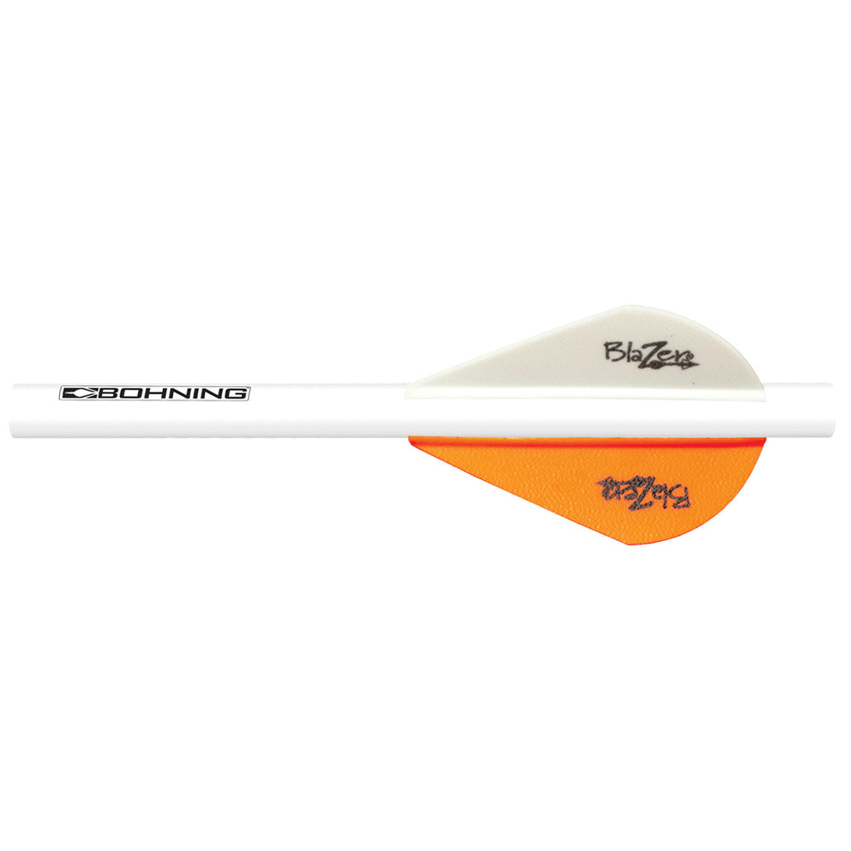 Bohning QuikFletch Blazer Vane Wraps Neon Orange/White 6 pk.