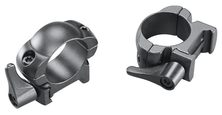 Weaver 49325 Lever Lok 1" Medium Scope Rings Matte Black