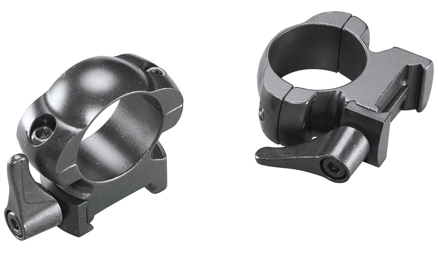 Weaver 49326 Lever Lok 1" High Scope Rings Matte Black
