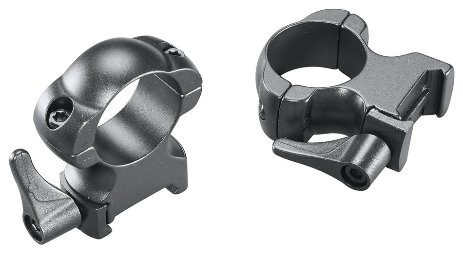 Weaver 49327 Lever Lok 1" Extra High Scope Rings Matte Black