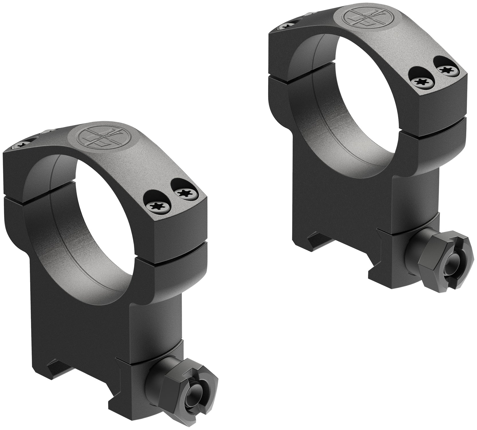 Leupold Mark 4 Cross-Slot 35mm Super High Scope Rings Matte Black 174942