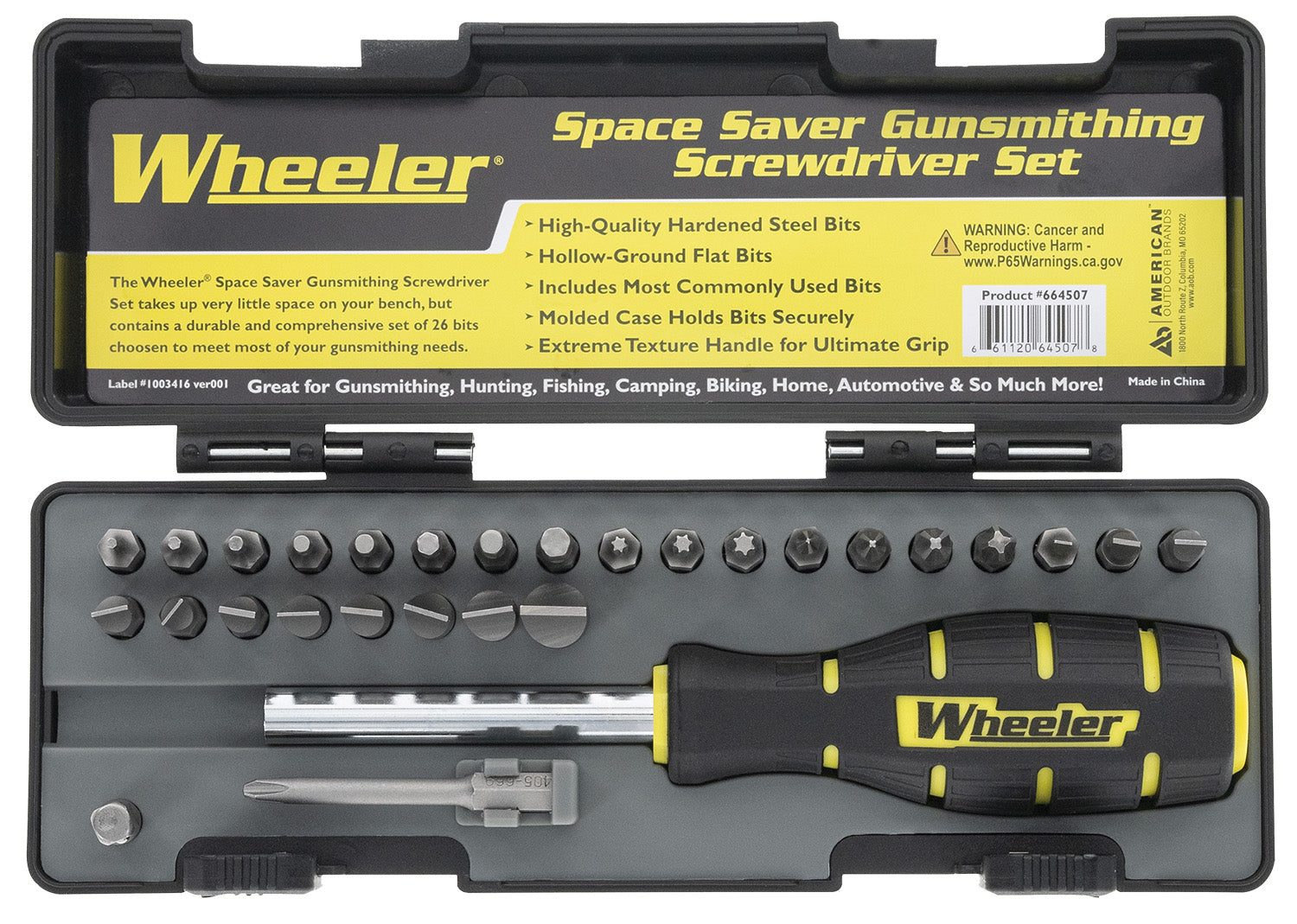 Wheeler Space-Saver 26-Piece Screwdriver Set with Magnetic Handle