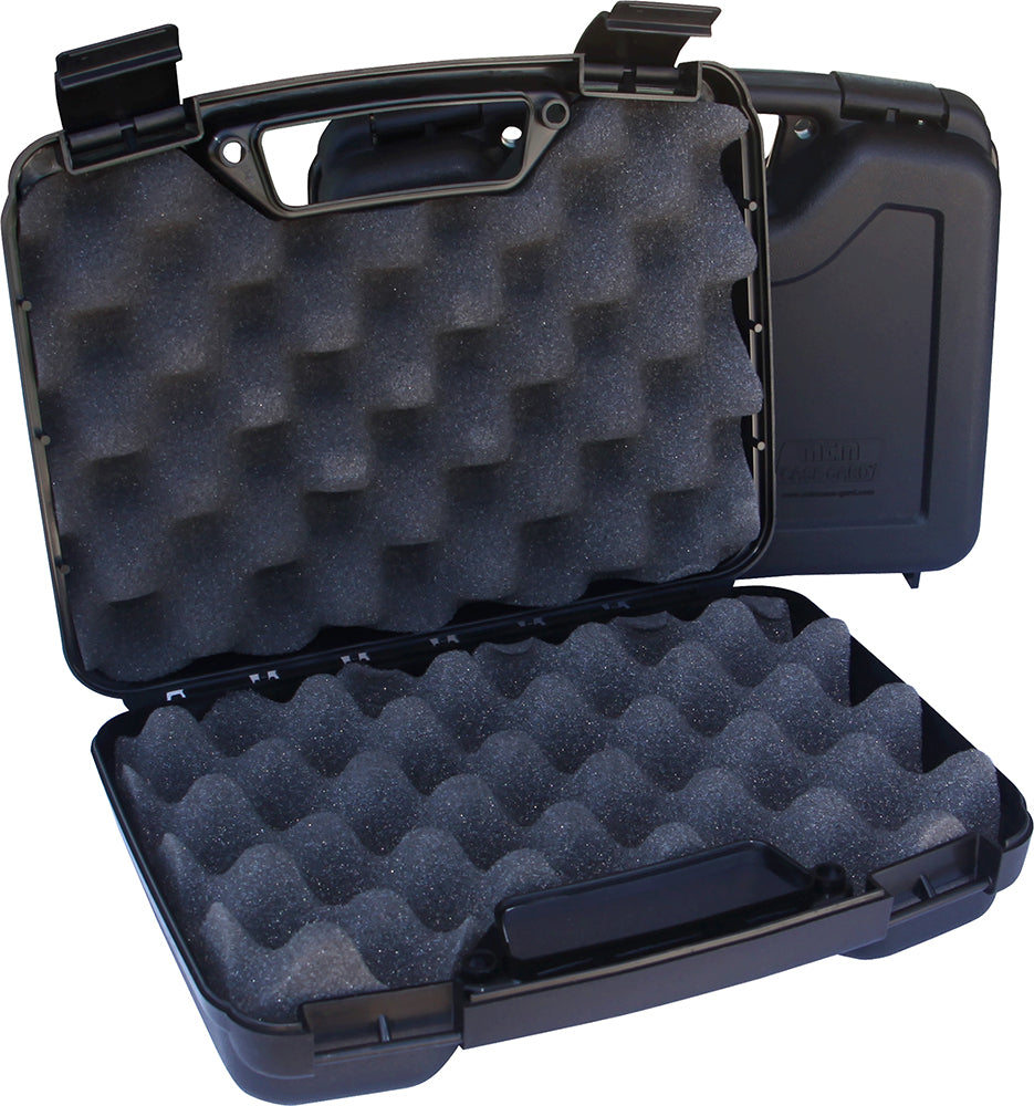 MTM Case-Gard SS-2500 Black Single Pistol Case Polypropylene Padlockable 4" Barrel or Less