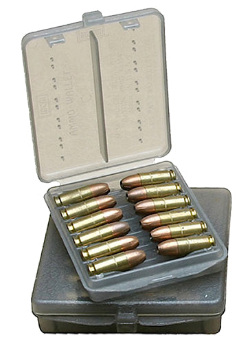 MTM Case-Gard Handgun Ammo Wallet W184541 .45 ACP 18rd Clear Smoke Polypropylene