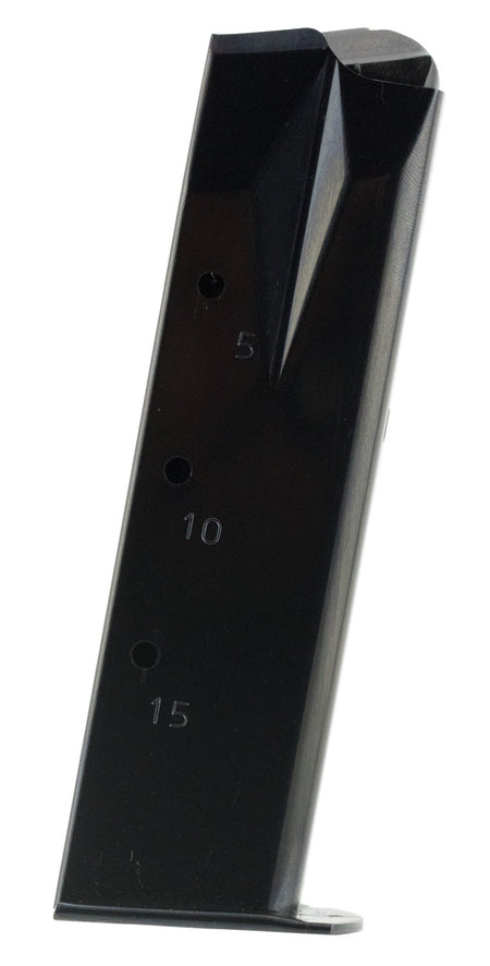 Mec-Gar MGRP8515B 9mm Luger Ruger P-Series 15-Round Blued Handgun Magazine