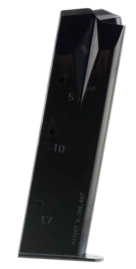 Mec-Gar MGRP8517B 9mm Luger Ruger P-Series 17-Round Blued Handgun Magazine