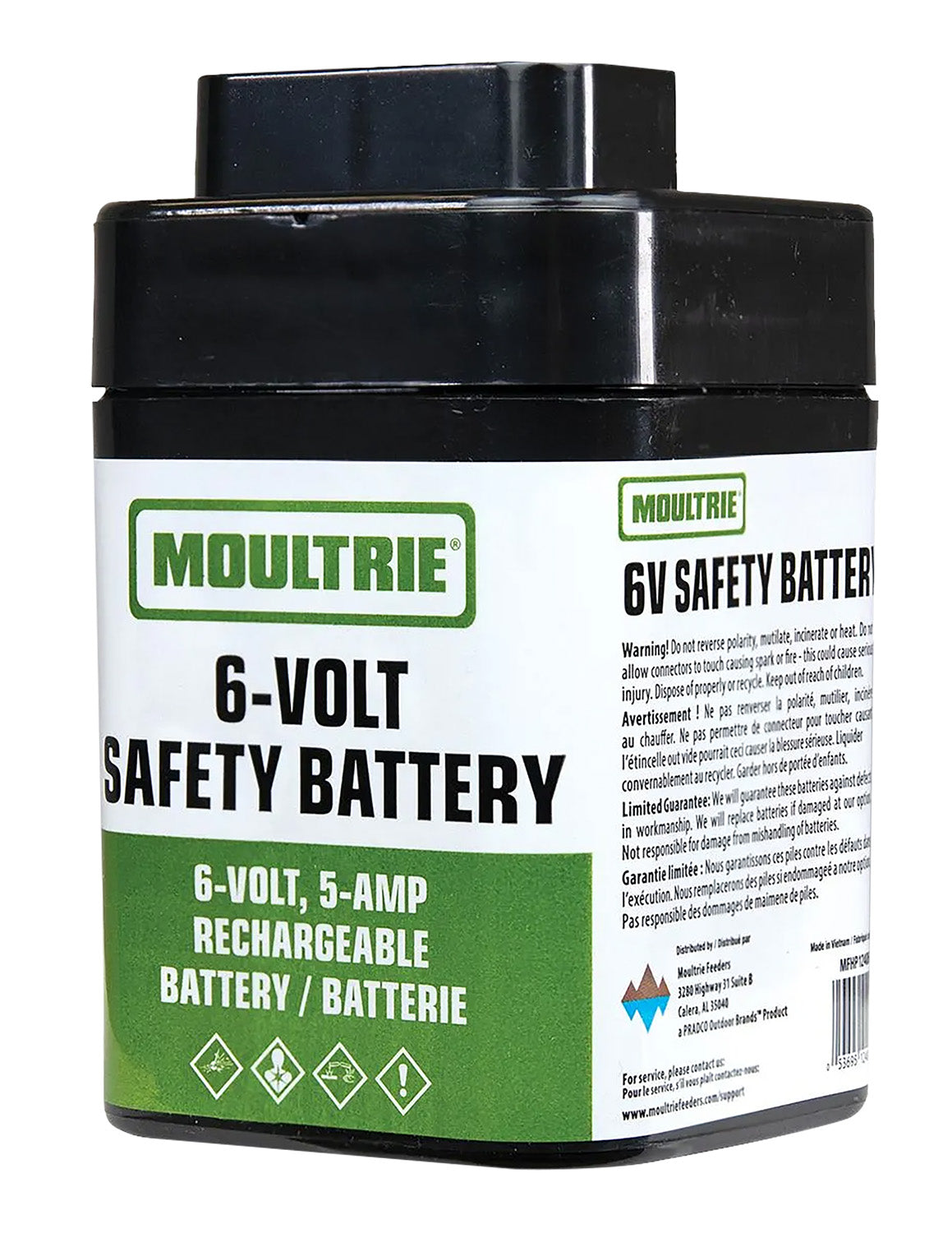Moultrie MFHP12406 Replacement 6V 5Ah Safety Battery for Deer and Game Feeders