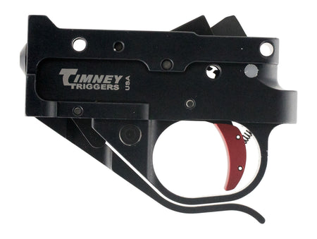 Timney Triggers 10222C 2.75 lb Single-Stage Curved Trigger for Ruger 10/22 Black/Red Finish