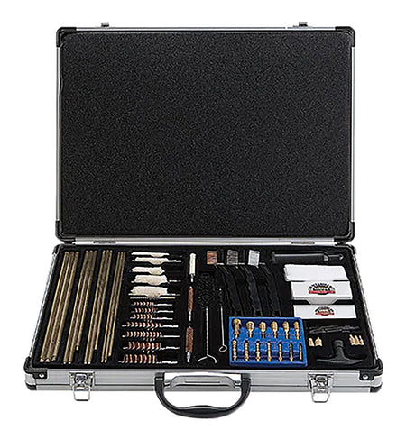 DAC 61-Piece Super Deluxe Universal Gun Cleaning Kit with Aluminum Case Silver
