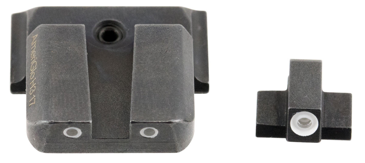 AmeriGlo Classic Tritium Sight Set SW801 Smith & Wesson M&P - Green Front & Rear White Outline